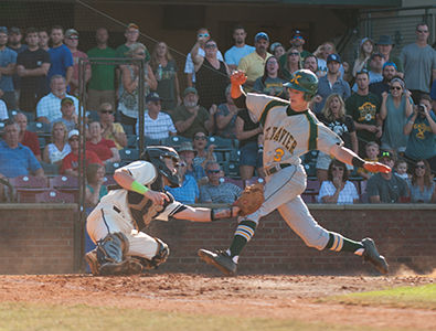 Dalton Baker makes a tag at home